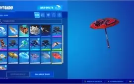 CONTA FORTNITE COM JOHN WICK PICARETA MINTY E OUTRAS SKINS