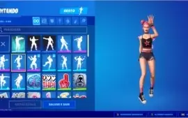 CONTA FORTNITE COM JOHN WICK PICARETA MINTY E OUTRAS SKINS