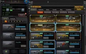 General de Divisão, 4 vips, 2 mn, 4 itens mz