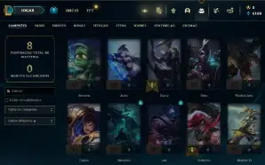 CONTA DE LOL UNRANKED C/ SKIN DA DIANA FOGOS DE ARTIFICIO