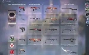 CONTA VALORANT OURO 1 PASSE ATO 2 COMPLETO SKIN DE FACA