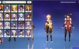 CONTA TOP LATE GAME, DILUC + OUTROS 5 STAR