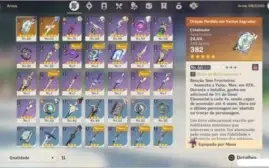 Conta Genshin AR42 keqing + Mona + Albedo e duas armas 5*