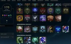 Conta League of Legends Full Acesso - 150 Champs e 96 Champs