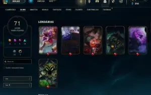 Conta Main Adc/Sup - 114 Campeões - 71 - Full Acesso