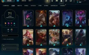 Conta Main Adc/Sup - 114 Campeões - 71 - Full Acesso