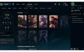 Conta Platina 1/194 Skins/ Todos os campeões