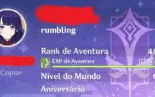 AR 49 - Yoimiya + Agitação Trovejante, Raiden, Hutao, etc.