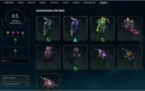 CONTA LEAGUE OF LEGENDS D4 -> 313 SKINS <-