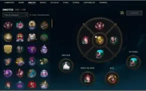 CONTA LEAGUE OF LEGENDS D4 -> 313 SKINS <-
