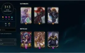 CONTA LEAGUE OF LEGENDS D4 -> 313 SKINS <-