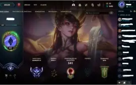 CONTA LEAGUE OF LEGENDS D4 -> 313 SKINS <-