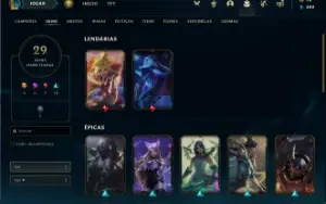 Conta League Of Legends Barata com Skin Lendárias