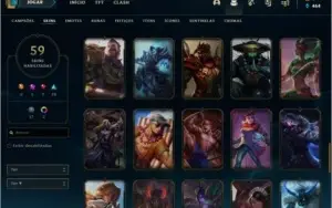 CONTA DE LOL NV 230,GOLD 3,59 SKINS,4 CROMAS MUITOS CHAMPS!!