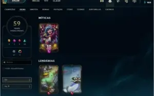 CONTA DE LOL NV 230,GOLD 3,59 SKINS,4 CROMAS MUITOS CHAMPS!!