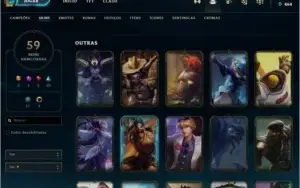CONTA DE LOL NV 230,GOLD 3,59 SKINS,4 CROMAS MUITOS CHAMPS!!