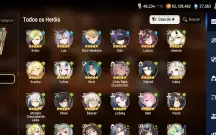 Conta de epic seven com 6 ML+ 27 k de skystones+ 950 folhas