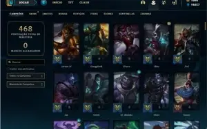 Conta prata 2 com 133 Champs e 211 Skins + 5 Vitoriosas