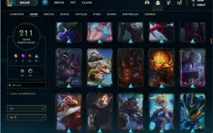 Conta prata 2 com 133 Champs e 211 Skins + 5 Vitoriosas