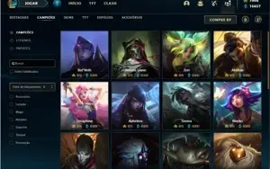 Conta prata 2 com 133 Champs e 211 Skins + 5 Vitoriosas