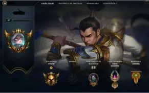 CONTA LEAGUE OF LEGENDS LVL 47 - OURO 2