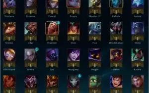 CONTA LVL 30 GOLD 5 80 CHAMPS 18 SKINS