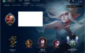 CONTA LVL 30 GOLD 5 80 CHAMPS 18 SKINS