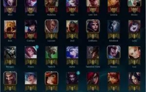 CONTA LVL 30 GOLD 5 80 CHAMPS 18 SKINS