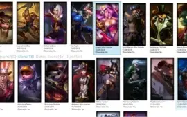 CONTA LVL 30 GOLD 5 80 CHAMPS 18 SKINS