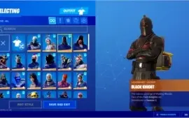 Conta Fortnite Rara Com Cavaleiro Negro