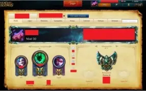 Conta League of legends platina 3 all champs