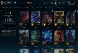 Conta LOL, 395 Skins, Todos Champs, Platina 3