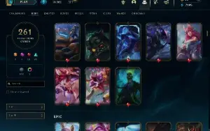 Conta Lol Full Acesso - 261 Skins - 130+ Campeões - Unranked