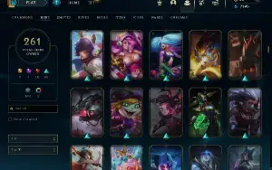 Conta Lol Full Acesso - 261 Skins - 130+ Campeões - Unranked