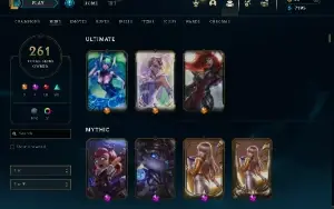 Conta Lol Full Acesso - 261 Skins - 130+ Campeões - Unranked