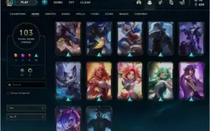 Vendo conta Plat 2 / 103 skins c/ Ahri Prestigio