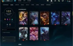 Vendo conta Plat 2 / 103 skins c/ Ahri Prestigio