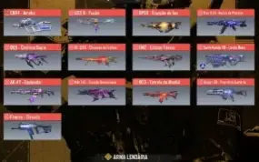 13 armas míticas e 3 personagens míticos todos estão Full+ac