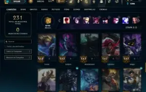Unranked com 65 Champs e 27 Skins