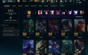 Unranked com 65 Champs e 27 Skins