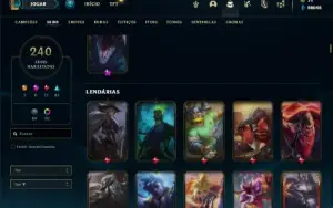 Conta bronze 1 com TODOS os champs e 240 Skins ( MAIN TOP )