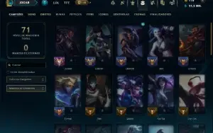 Unranked com 40 Champs e 22 Skins