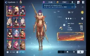 Conta solo Leveling 15 Personagens SSR e 16 Armas SSR
