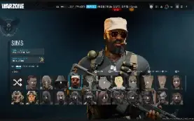 Conta warzone com várias skins
