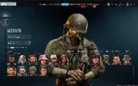Conta warzone com várias skins