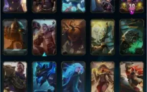 CONTA LEAGUE OF LEGENDS 96 SKINS BRONZE 2 ( PROVISORIO )