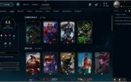 vendo conta gold 2/113 Campeões /44 skins / nivel 222