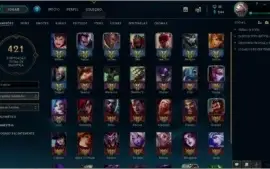 vendo conta gold 2/113 Campeões /44 skins / nivel 222