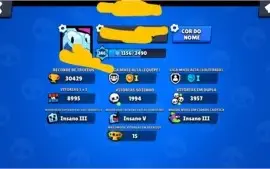 CONTA BRAWL STARS FULL TOP DEMAIS
