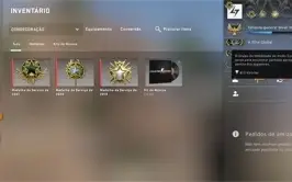 CSGO Prime, 17 Jogos, 3 Medalhas CSGO